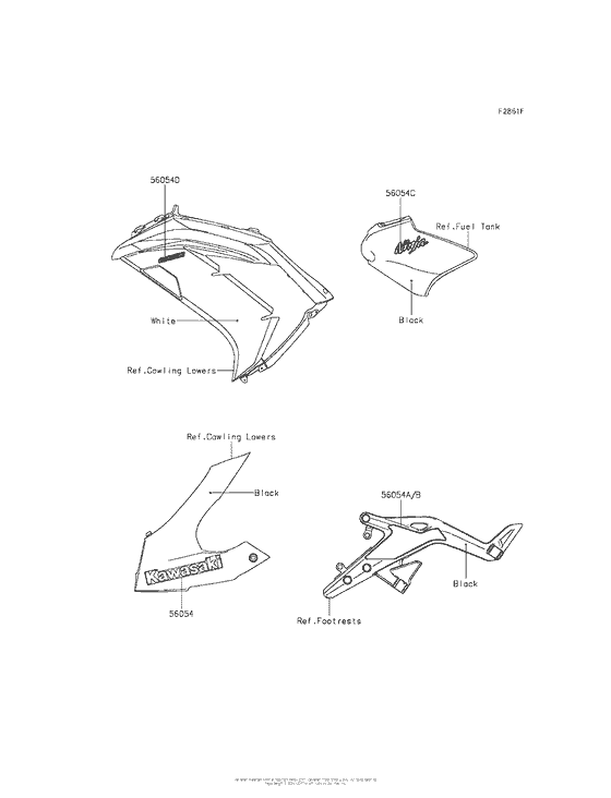 EX650 Decals (White)(Eds)