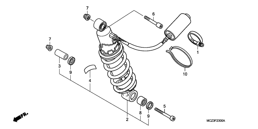 Rear cushion