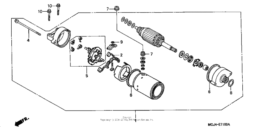 CBR900RR Starting motor (1)