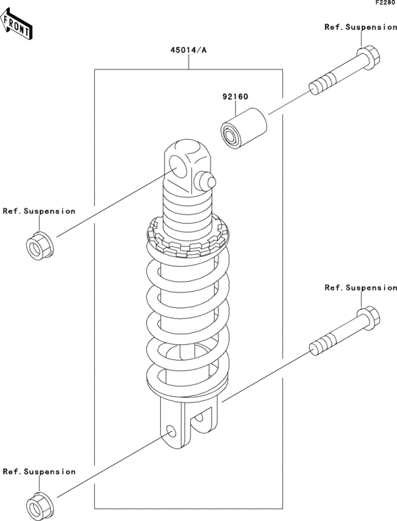 ZX750 Амортизатор