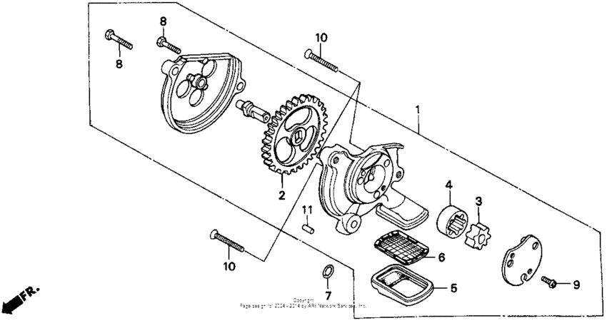 CMX250C Масляный насос