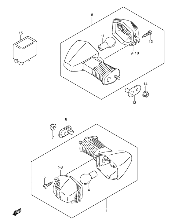 GSX-R600U1 Поворотники
