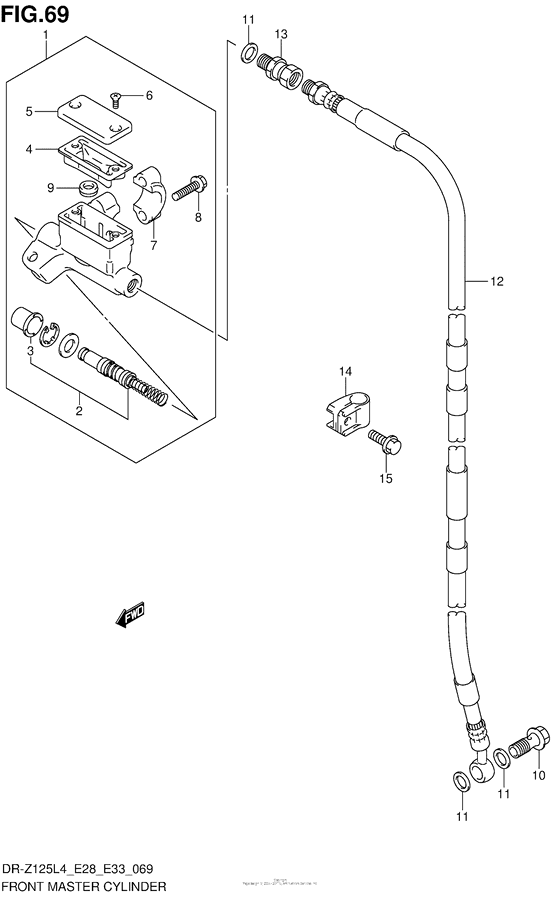 Front Master Cylinder (Dr-Z125Ll4 E33)