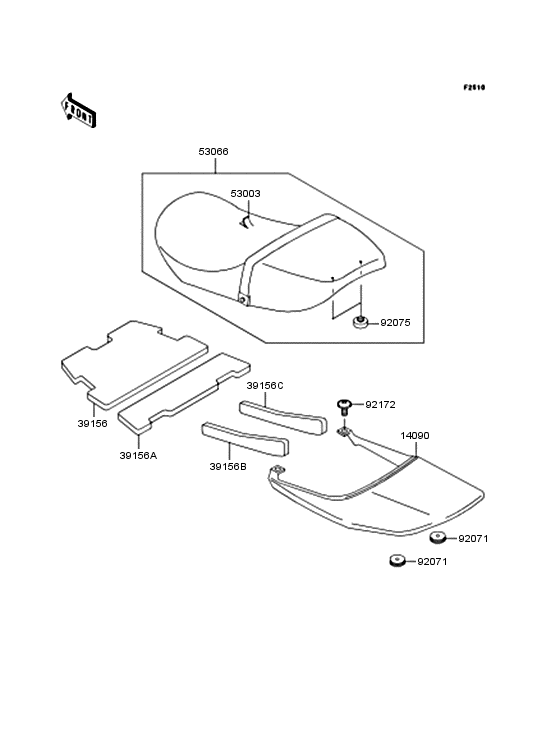 ZR400 Сиденье