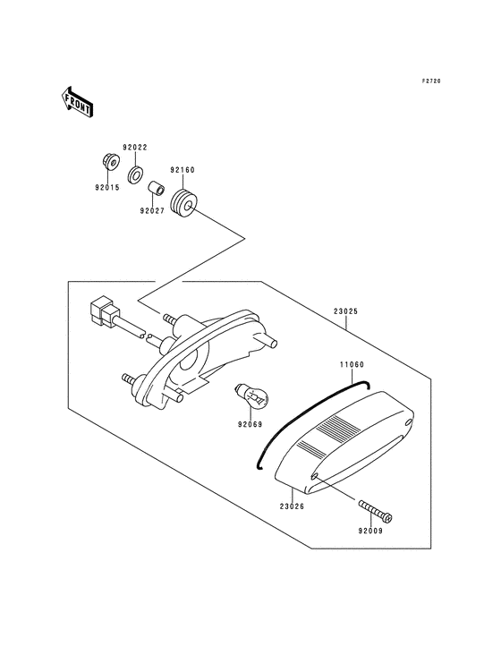 EN500 Taillight unit ass`y
