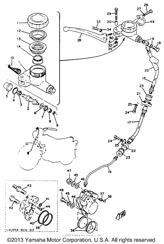 Master - cylinder - caliper