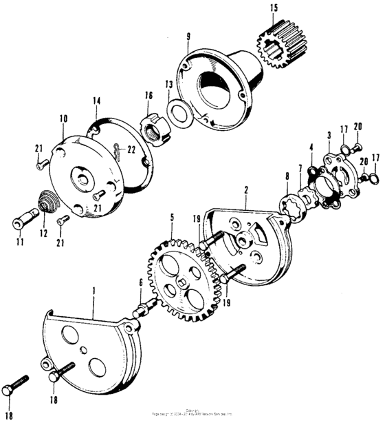 Oil filter rotor + oil pump