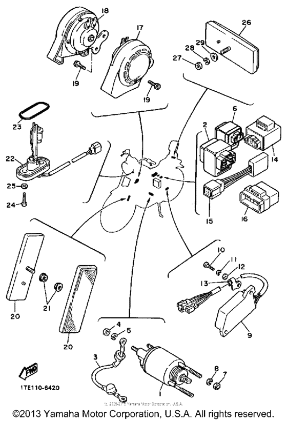 XV1100S Электрика