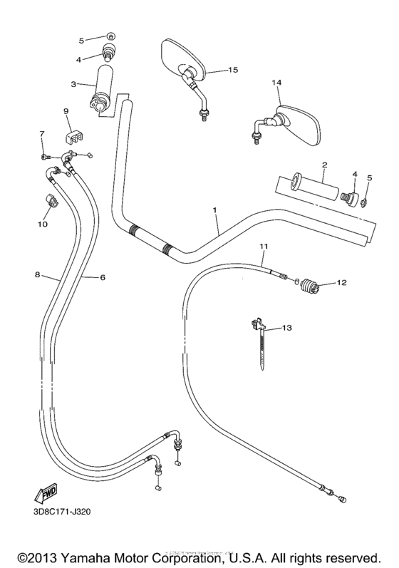 XVS1300CT Троса