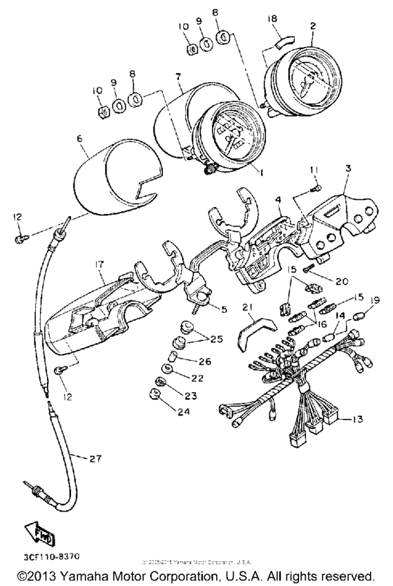 XV1100WC Приборы