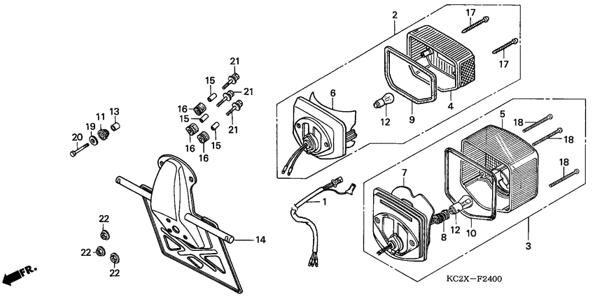 Taillight unit ass`y