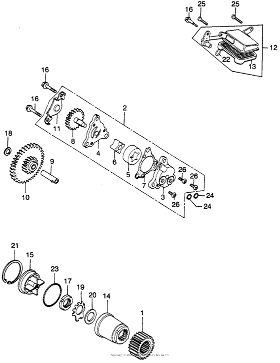 Oil filter + oil pump