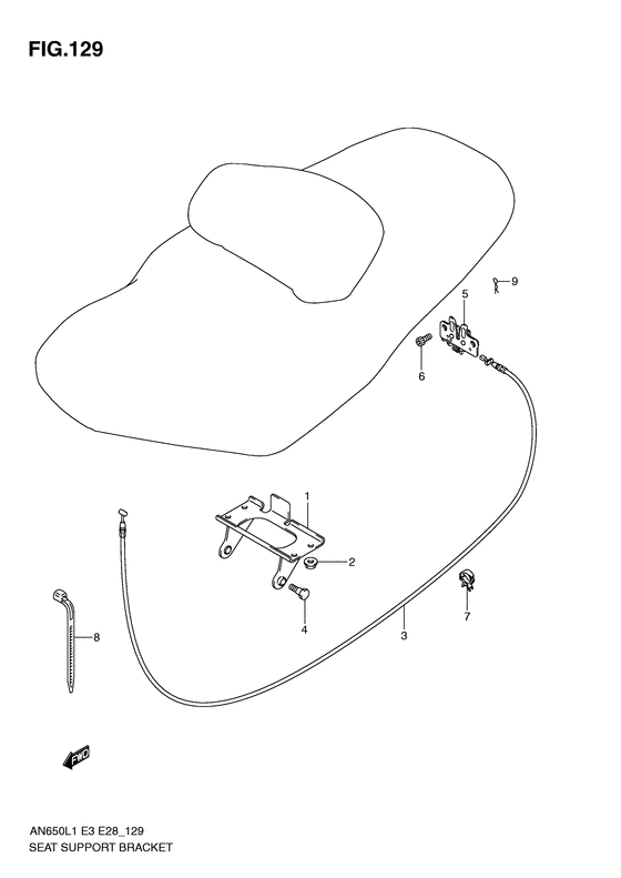 Seat support bracket