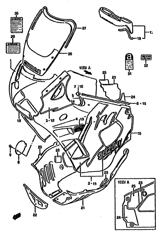 Cowling body