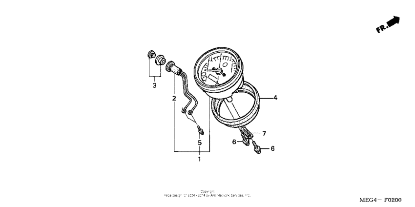 VT750CA Спидометр