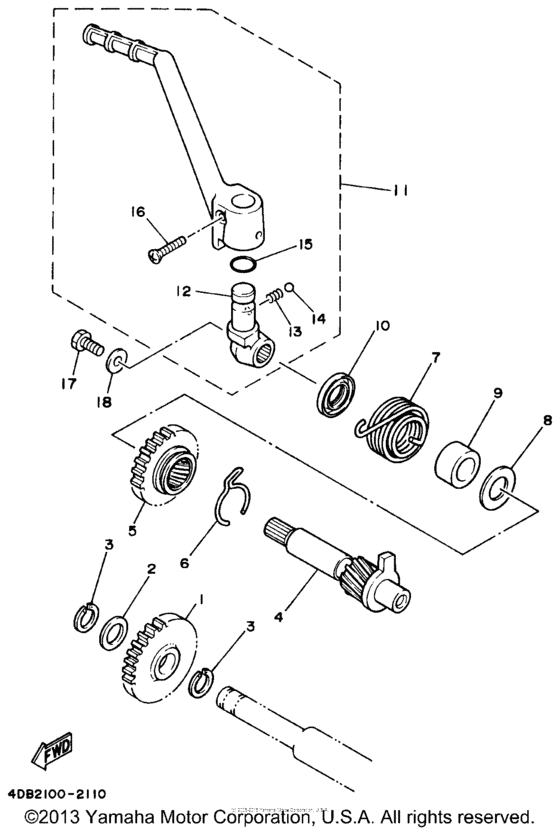 YZ125J1 Стартер