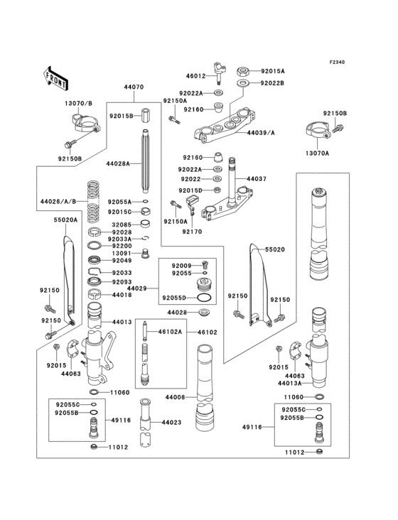 Front fork(1/2)