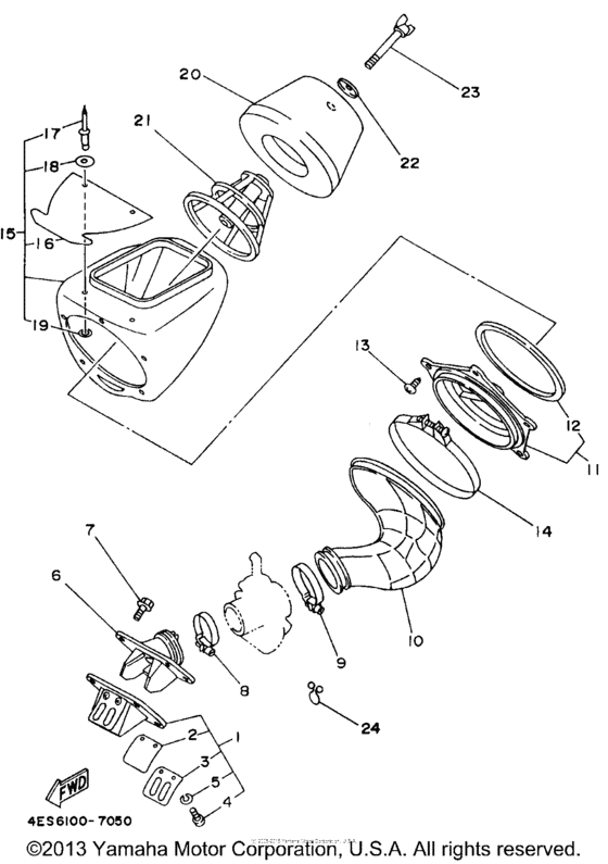 YZ80K1 Впускная система