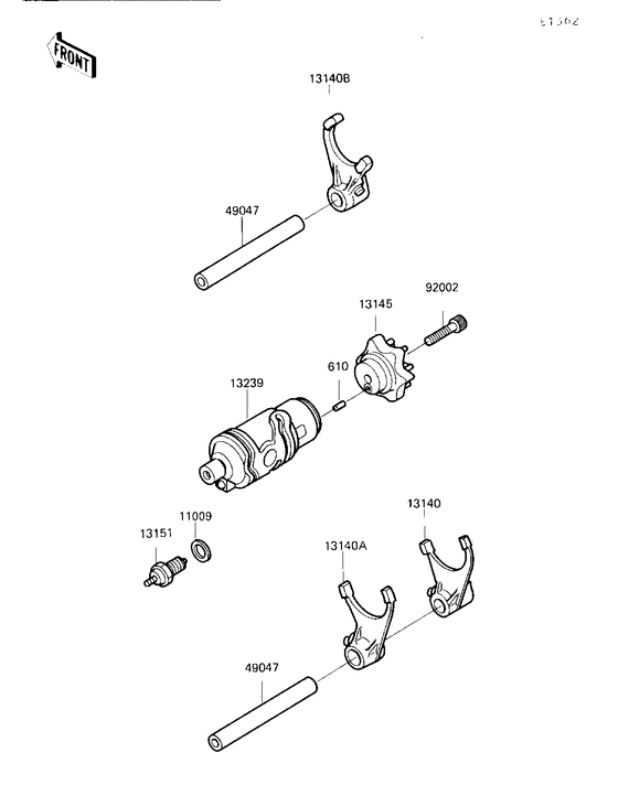 Change drum/shift fork