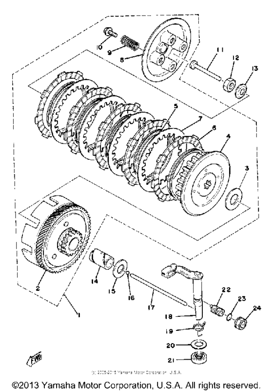 MX100F Сцепление