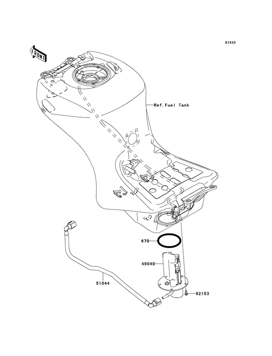 ZX1400 Топливный насос