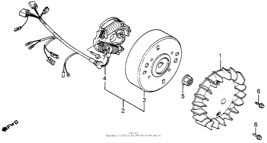 NN50 Cooling fan + alternator