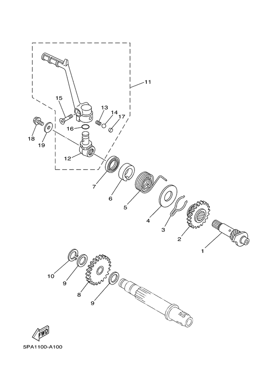 YZ85LW Стартер