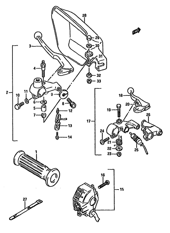 Left handle switch