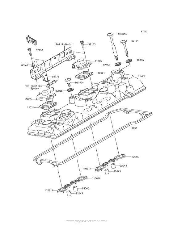 ZG1400 Крышка головки цилиндров