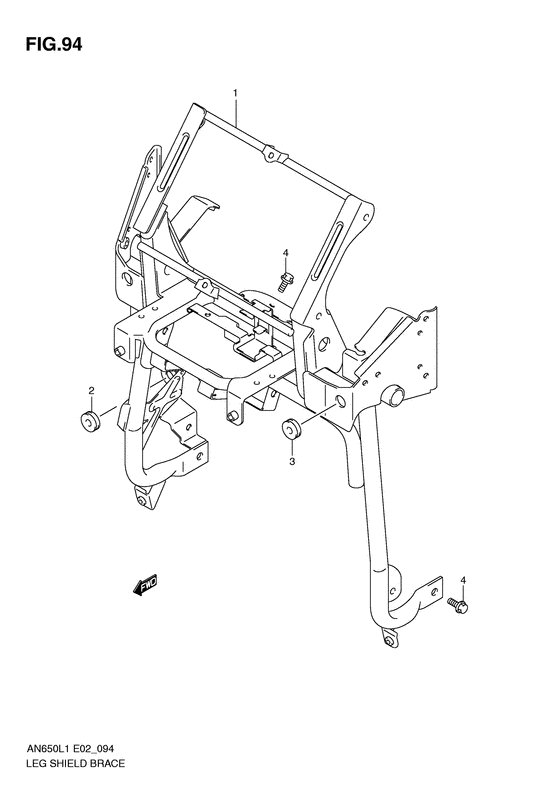 Leg shield brace