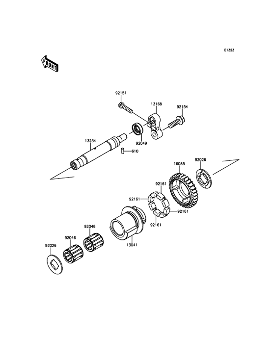 ZX1000 Валансирный вал