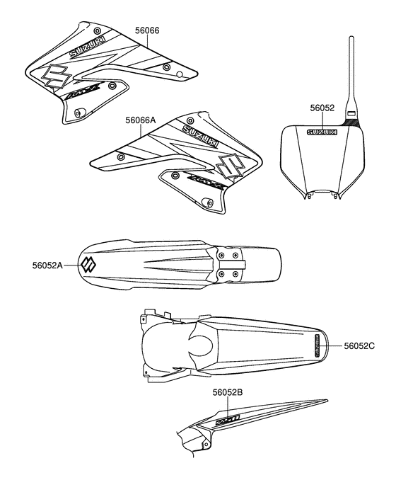 RM-Z250 Наклейка