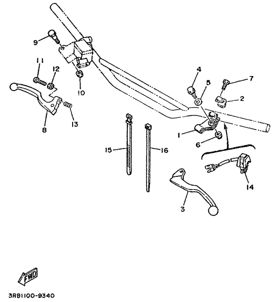 Handle switch. lever
