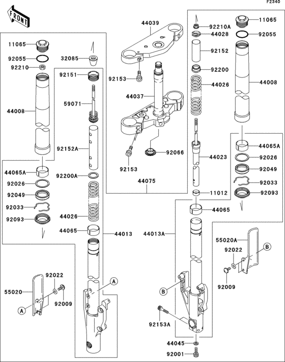 Front fork(b1h)