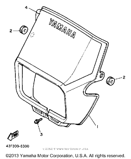 XT600SC Обтекатель
