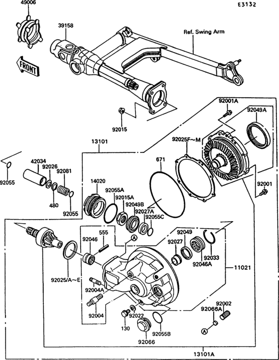 Drive shaft/final gear(1/2)