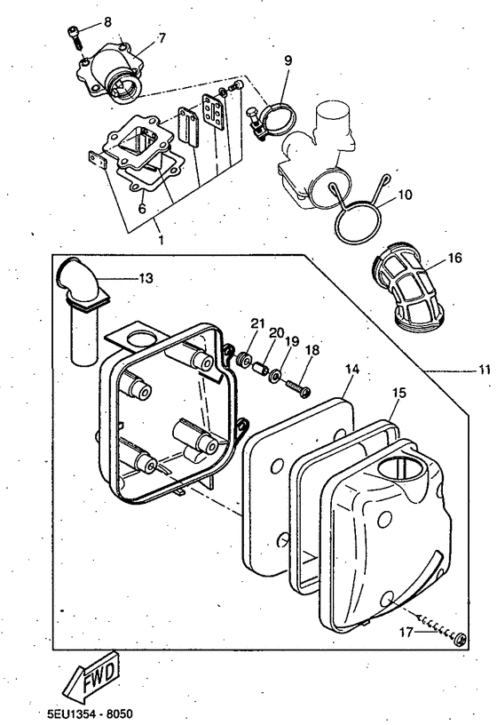 YH50 Впускная система
