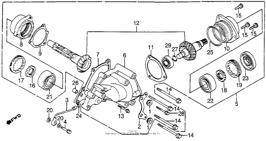 Side gear case