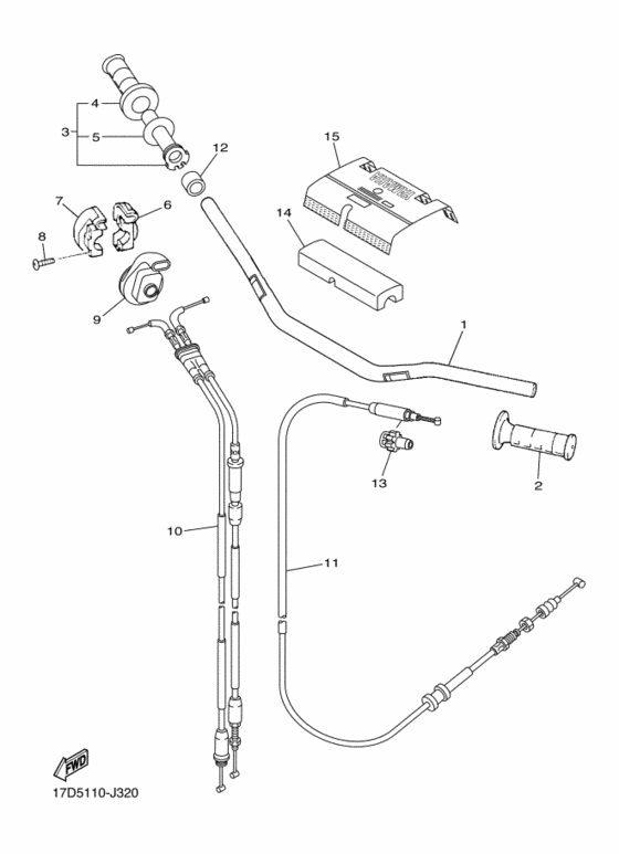 Steering handle & cable