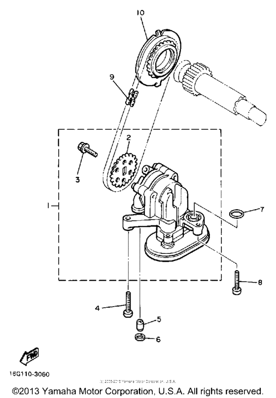 XJ650LJ Масляный насос
