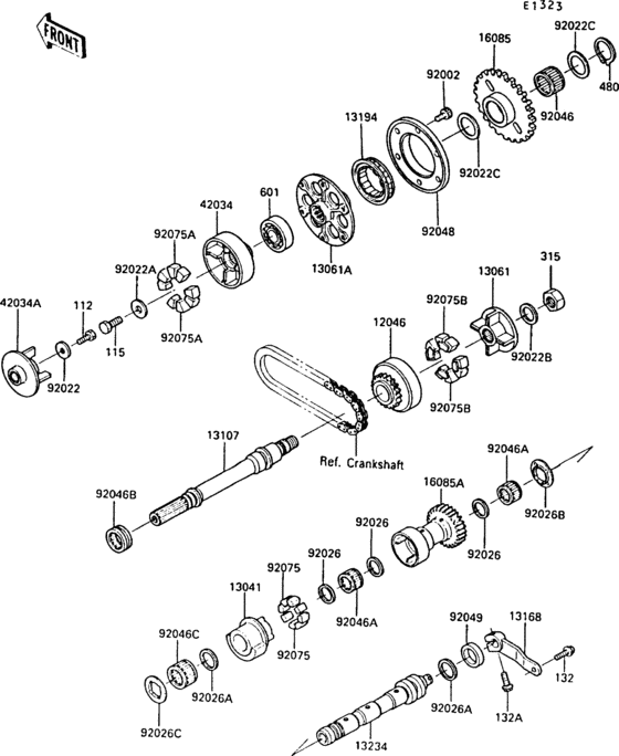 ZX1000 Валансирный вал