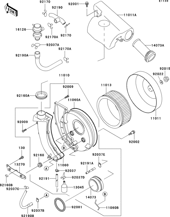 VN800 Воздушный фильтр