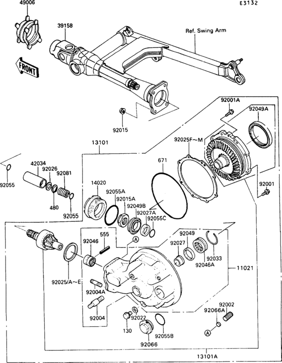 Drive shaft/final gear(1/2)