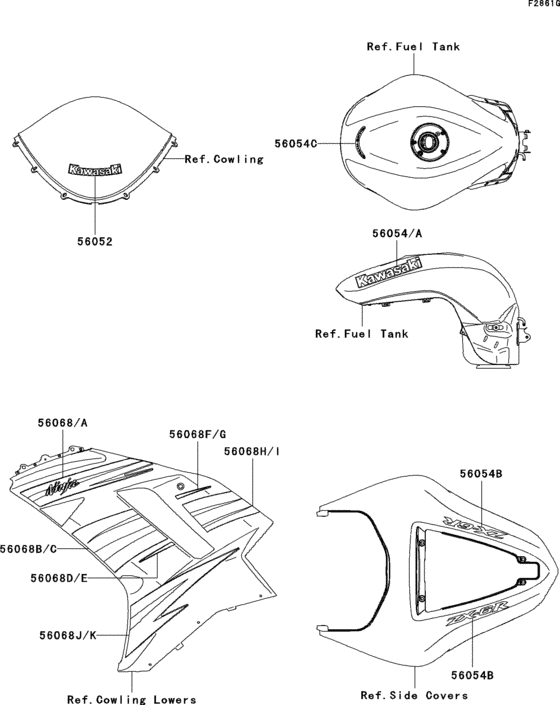 ZX600 Decals(ebony)(p8fa)