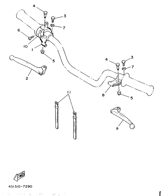 Handle switch. lever