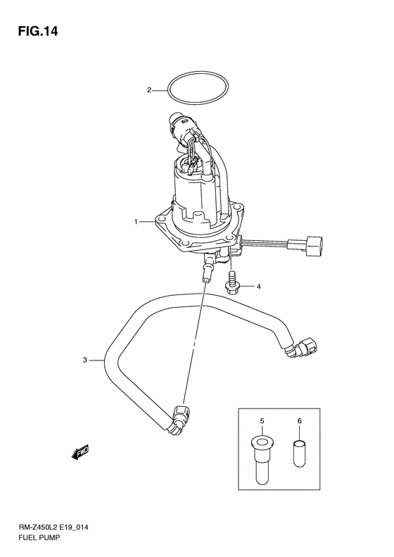 RM-Z450 Топливный насос