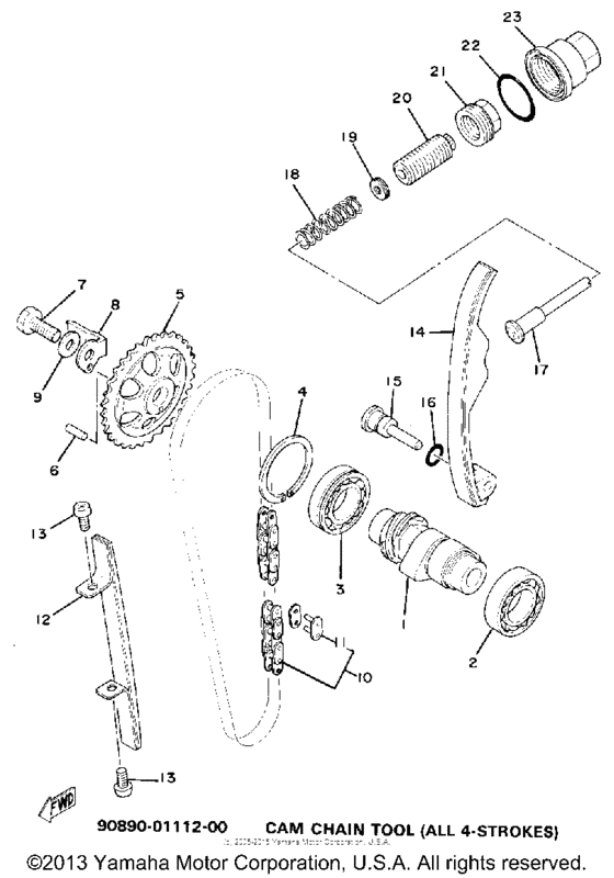 Camshaft-chain tensioner