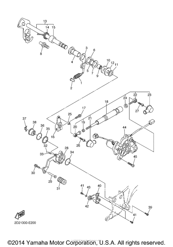 FJR13AEVC Вал переключения