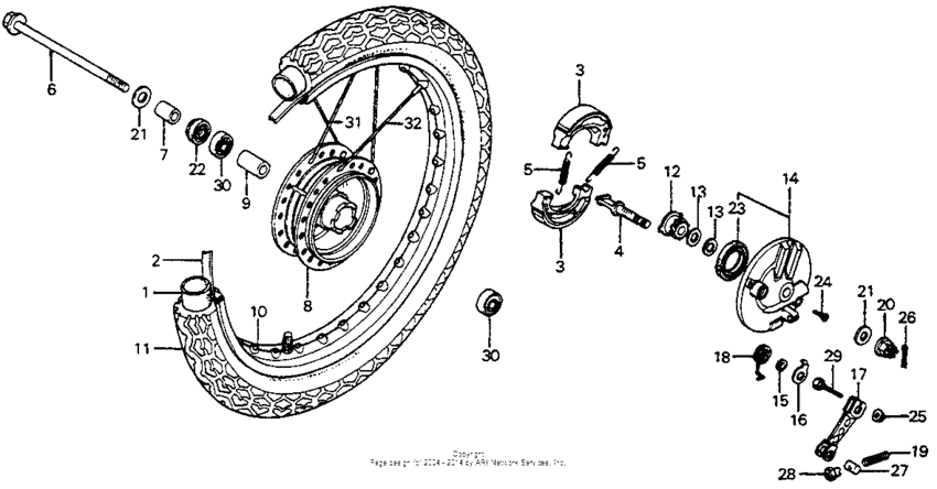 Front wheel 79