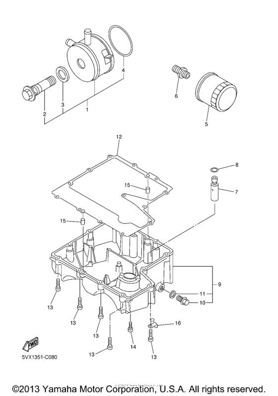 FZS6VC Масляный фильтр